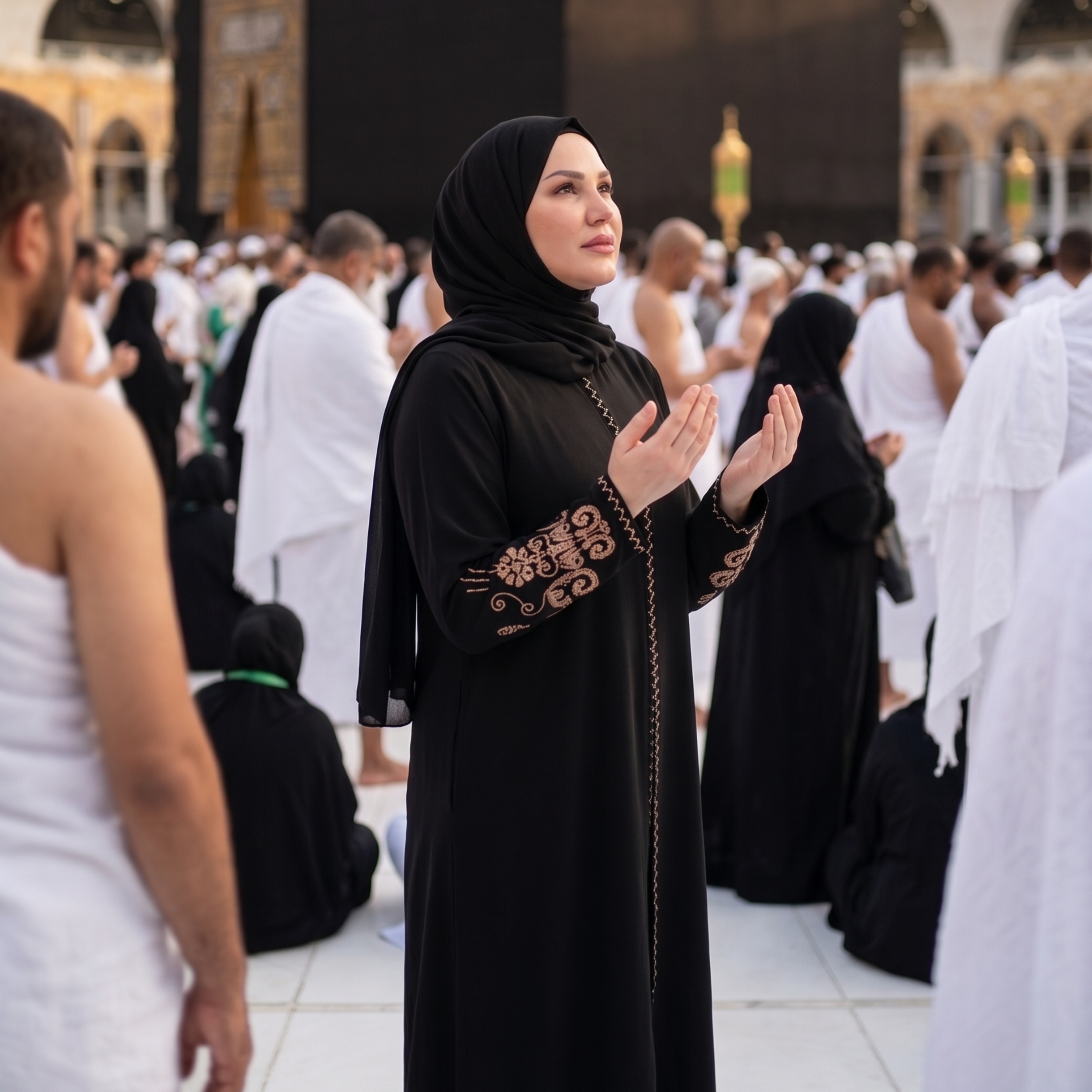 Black Embroidered Sleeves Abaya with Hidden Zipper – Turkish Abaya