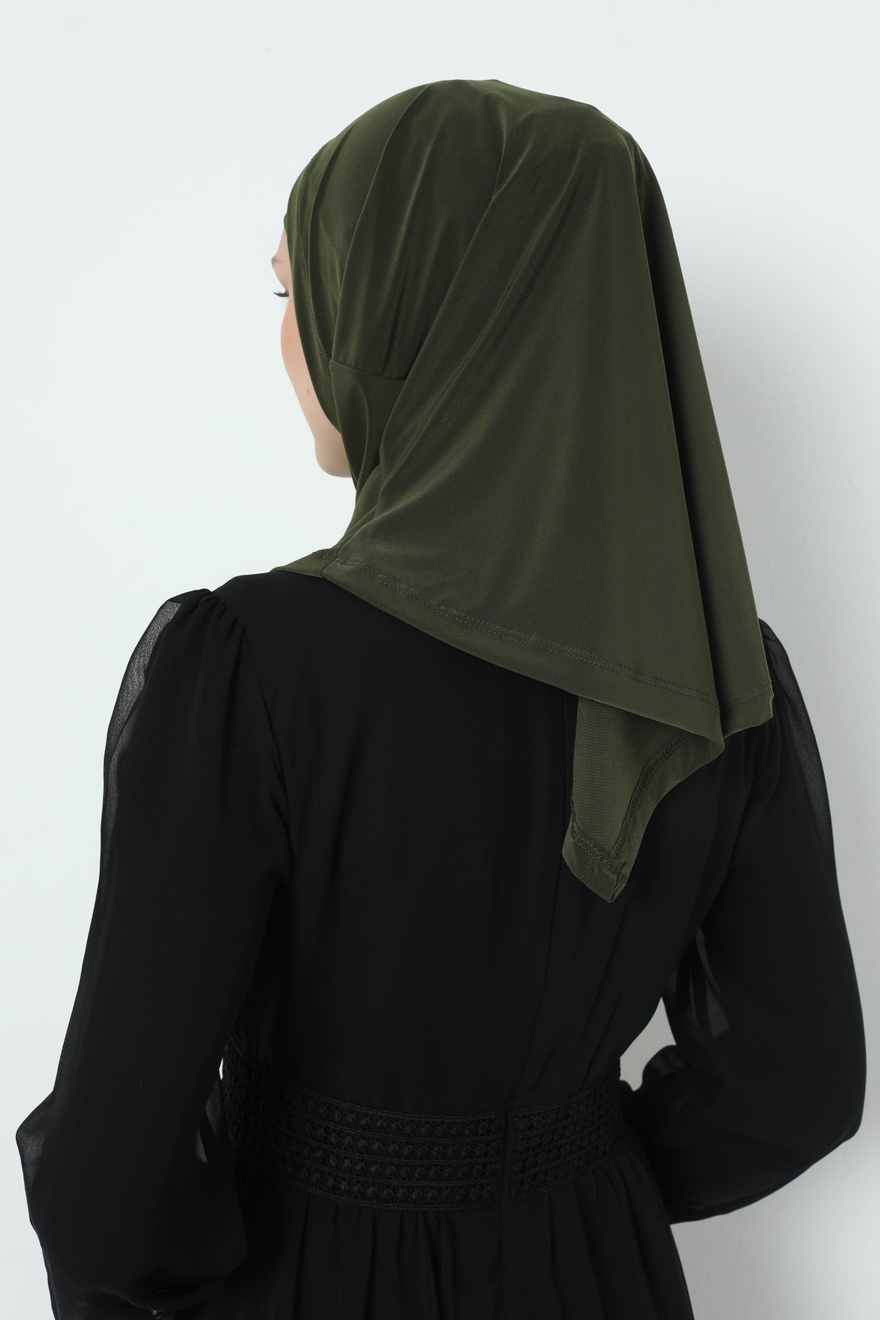 Elegant Stretchable Hijab for Women, Instant and Durable, Tailored for Muslim Women Consists of 2pieces