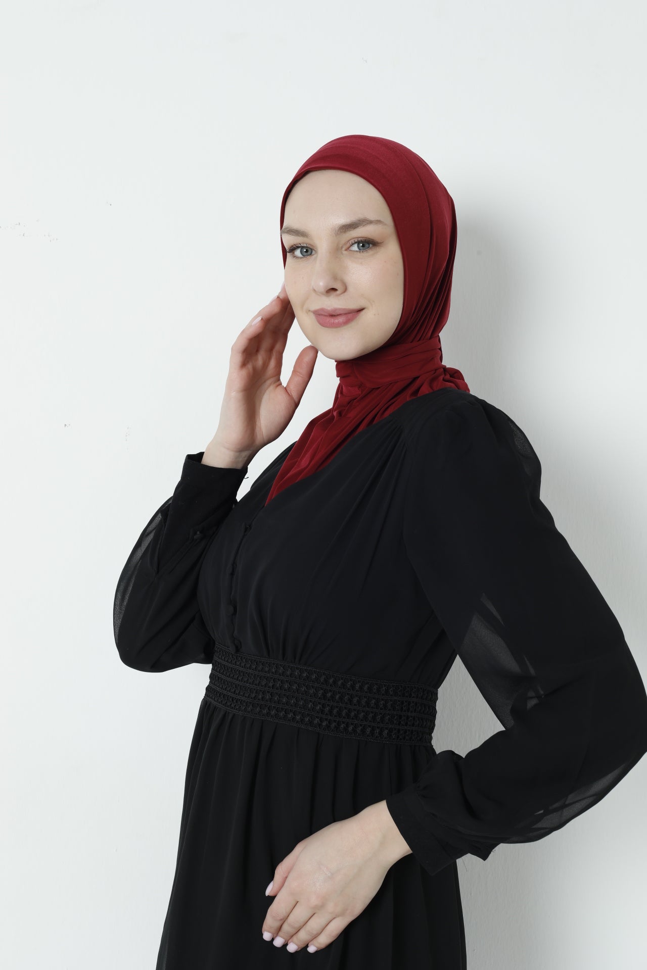 Premium Muslim Hijab for Women - Elegant Scarf - Stretchable Durable Instant Wear, Smart Hijab Close Easily