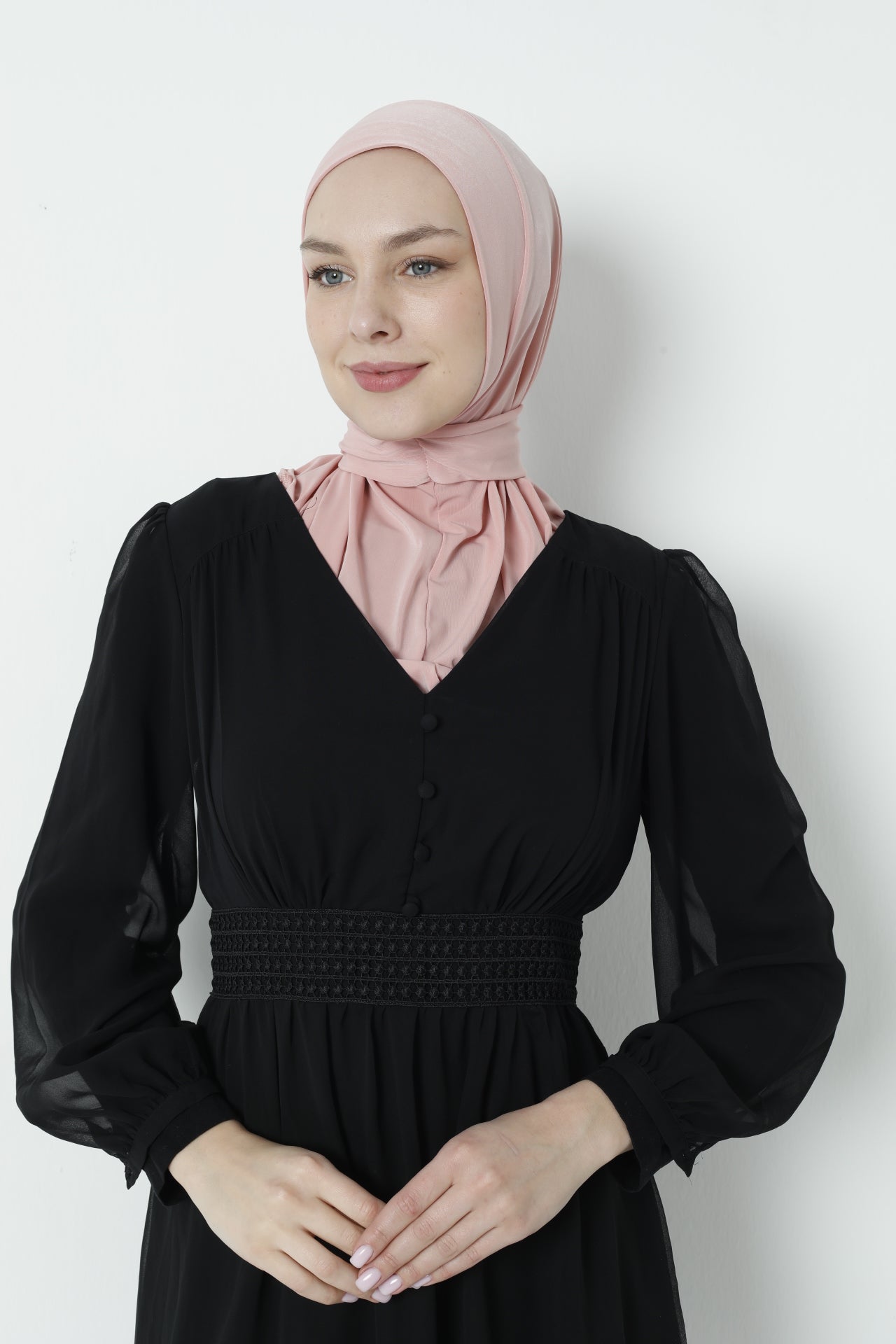 Premium Muslim Hijab for Women - Elegant Scarf - Stretchable Durable Instant Wear, Smart Hijab Close Easily