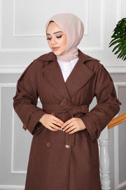 Elvin Hijab Stamp Coat MUH-553