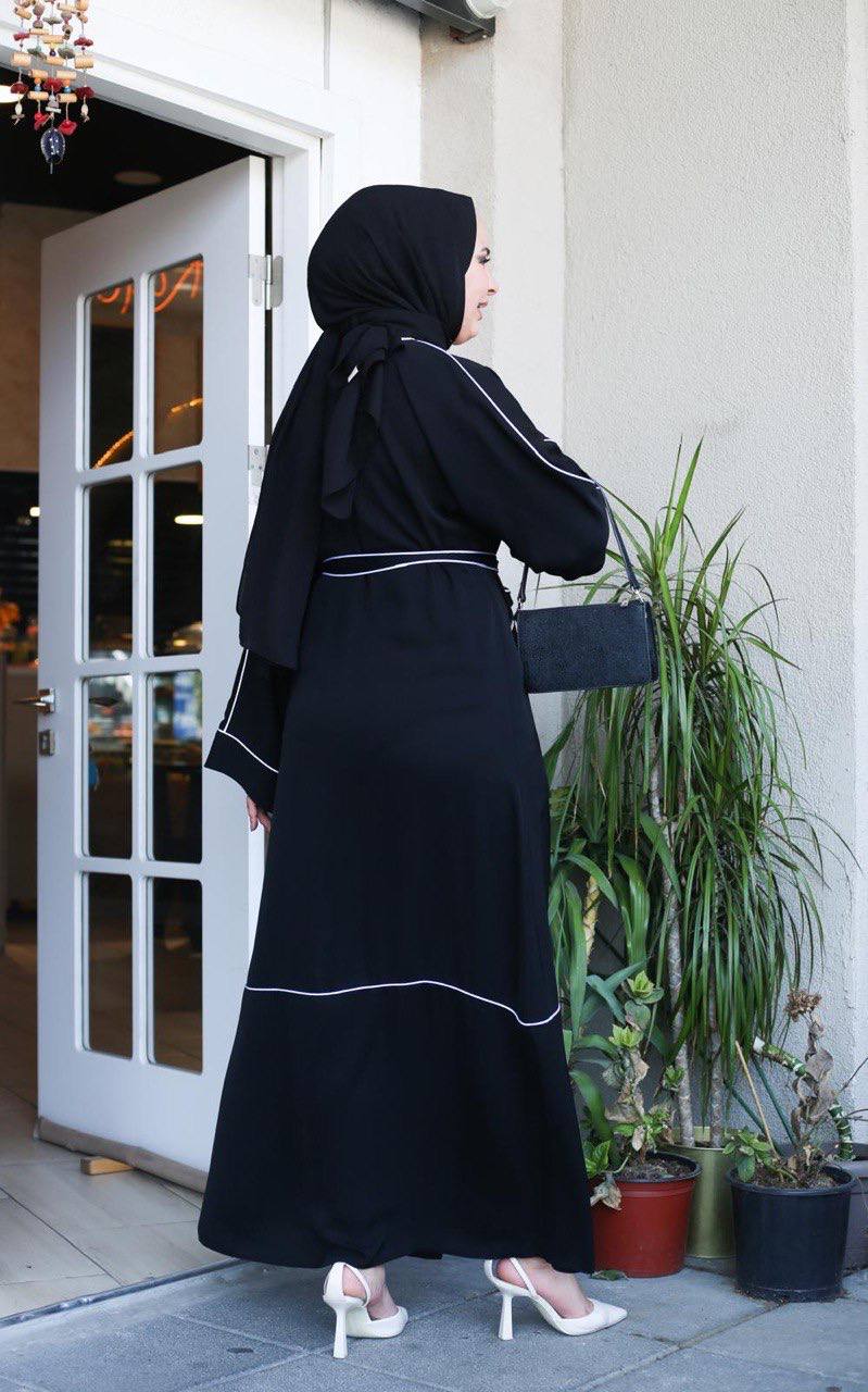 istanbul styles Modest Women's Abaya with Zipper and Waist Belt