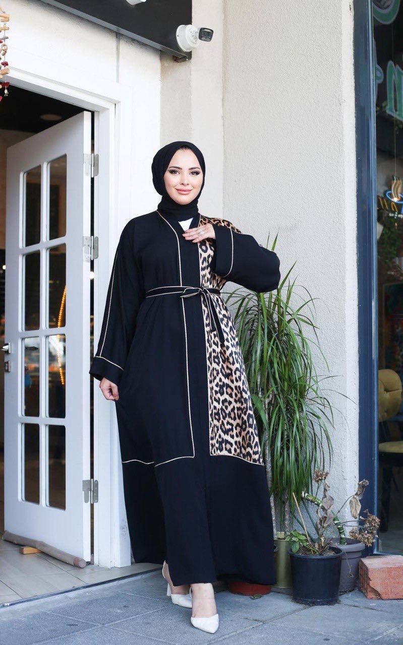 istanbul styles Modest Women's Abaya with Zipper and Waist Belt