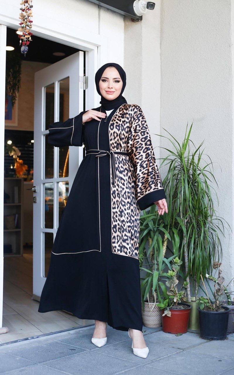 istanbul styles Modest Women's Abaya with Zipper and Waist Belt
