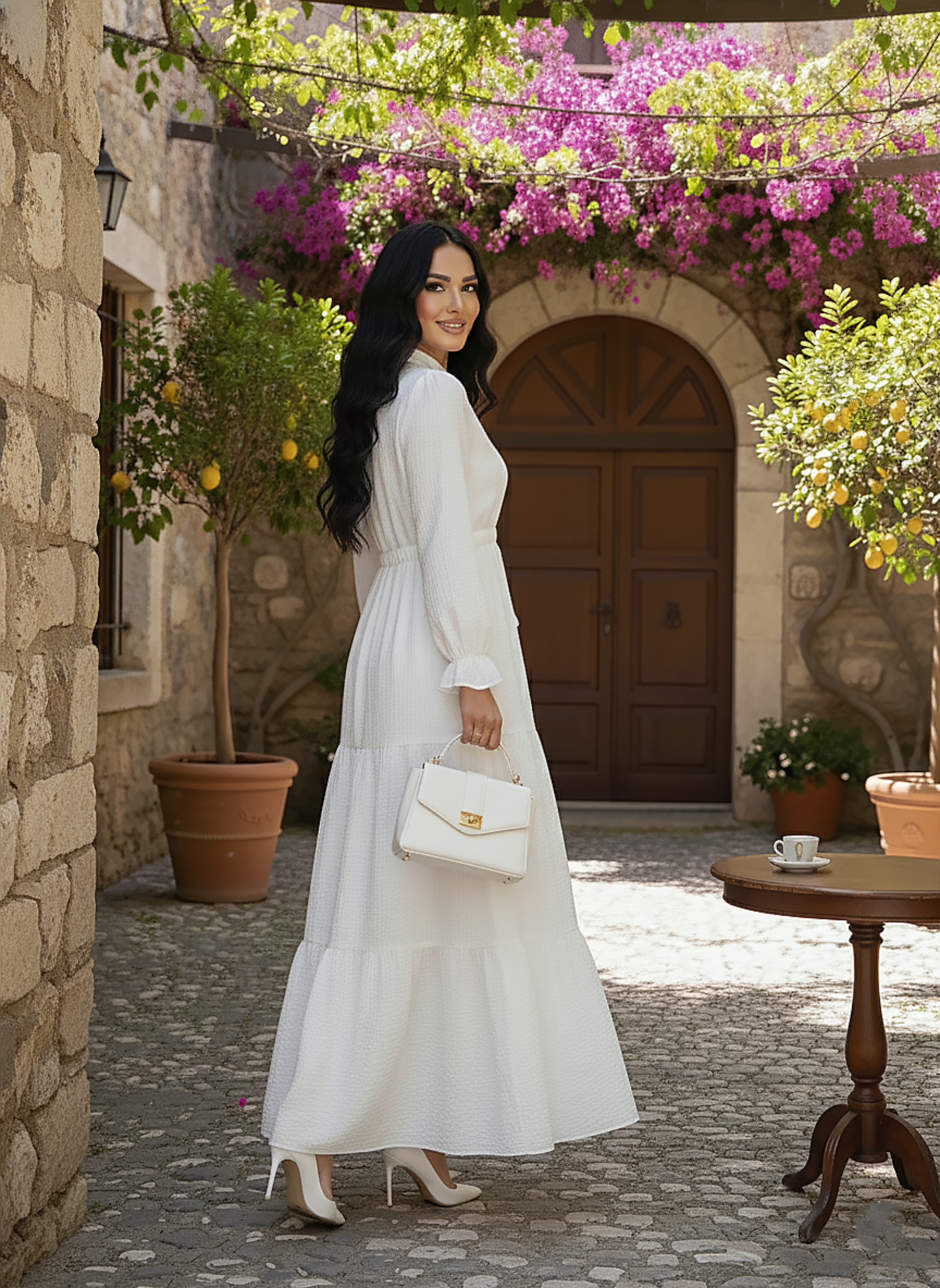 istanbul styles Women’s Modest Long Sleeve Maxi Dress