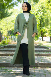 Button Detailed Knitwear Hijab Cardigan Turkey Muslim Fashion Islam Clothing Dubai MUH-514