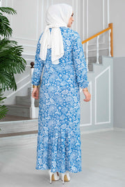 blue islamic dress istanbulstyles