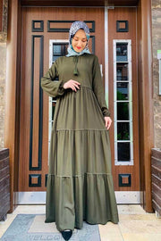 Tassel Detailed Dress Turkey Muslim Fashion Hijab Islam Women Clothing Dubai Istanbul MUH-475