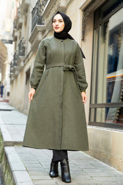 Comfortable Cut Hijab Cachet Coat Jacket Turkey Muslim Fashion Islam Clothing Dubai Istanbul Istanbulstyles Winter MUH-495