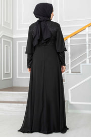 Stone Detailed Mesh Hijab Turkey Muslim Fashion Islam Clothing Dubai Istanbul Woman New Full Sleeves MUH-481