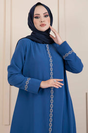 blue abaya istanbul styles