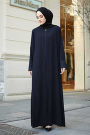 Lace Detailed Abaya Dress MUH-159