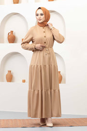 Tunnel Belt Veiling Dress Hijab Turkey Muslim Fashion Islam Clothing Dubai Istanbul Istanbulstyles MUH-394