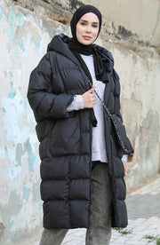 Quilted Zippered Inflatable Coat MUH-265