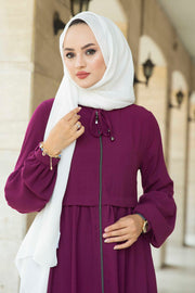 Waistline Robe Abaya Dress MUH-156