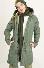 Hooded Quilted Coat MUH-263