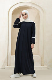 Striped Abaya Dress MUH-228