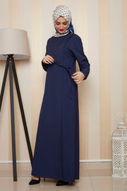 Side Tie Abaya Dress Turkey Muslim Fashion Islam Clothing Dubai Istanbul Hijab Ramadan MUH-430