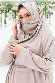 Veiled Hijab Prayer Dress Turkey Muslim Fashion Islam Clothing Dubai Istanbulstyles MUH-400