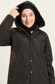 Hooded Quilted Coat MUH-263